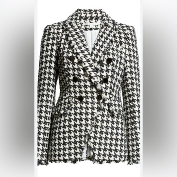 Veronica Beard Jackets & Blazers - Veronica Beard Miller Dickey Houndstooth Tweed Blazer